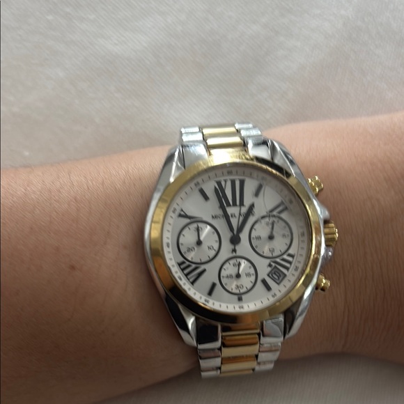 Michael Kors Two-Tone Chronograph Watch - Picture 3 of 9